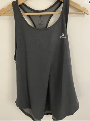Adidas Womens Gray Aeroready Workout Tank Top SIZE Small NWT • $10.98