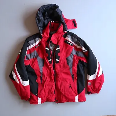 Spyder Jacket Mens Large Red Dermizax Ski Snowboard EV X-Static Insulated Adult • $60