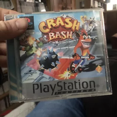 Crash Bash Platinum PS1 DISC And Manual  ONLY • £13