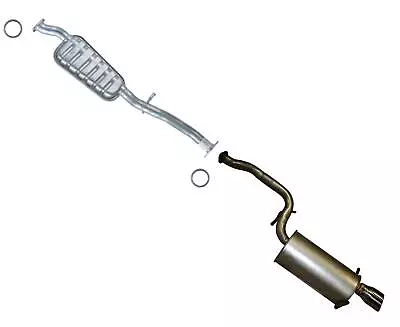 Ext Pipe Resonator & Rear Muffler Assembly For 06-07 Subaru Impreza WRX EJ255 • $291