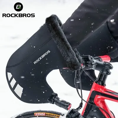 ROCKBROS Winter Bicycle Handlebar Gloves Road Bike Cycling Warm Bar Mittens NEW • $20.99