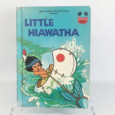 Disney's Little Hiawatha Vintage Wonderful World Of Reading Hardcover • $7.50