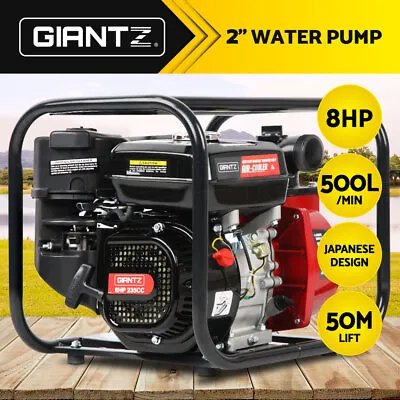 Giantz Petrol Water Pump 2  High Flow Transfer Fire Fighting Irrigation 50m Lift • $189.95