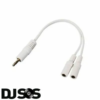 Ipod/ Iphone/ Ipad Headphone Splitter 3.5 Mm Stereo Jack Plug • £3.69