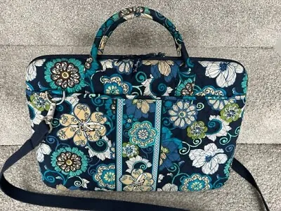 Vera Bradley Hard Computer Case/Travel Bag Laptop Portfolio Blue Floral • $27.99
