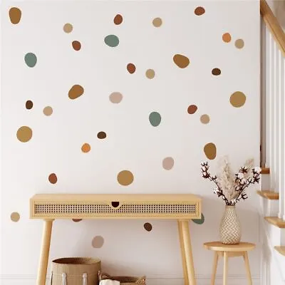 Kids Room Warm Nursery Wall Stickers Boho Polka Dot Home Decor Baby Room • £5.45