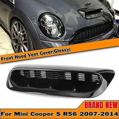For Mini Cooper S R56 2007-14 2008 Front Air Hood Bonnet Scoop Vent Gloss Black • $57