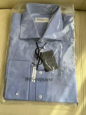 Yves Saint Laurent Mens Long Sleeve Shirt. Cotton/ Polyester. Classic Fit. • £25