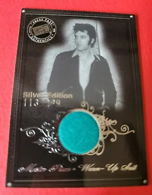 ELVIS PRESLEY WORN WARM-UP SUIT SWATCH RELIC MEMORABILIA CARD #d113/299 SILVER • $59.95