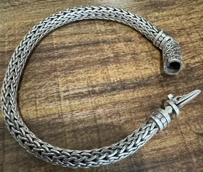 MOISSANITE Men’s 8mm Rope Bracelet [Bought $690] Solid 925 Sterling Silver 8.5  • $44.95