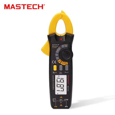 MASTECH MS2103A Handheld True RMS Digital Clamp Meter Multimeter AC DC Volt Amp✦ • $42.99