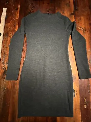 $28.95 • Buy ZARA W&B Collection Sweater Dress Womens Black Soft Knit High Neck Sheath Small