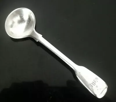 Sterling Silver Salt Spoon London 1832 Antique William Chawner • £32