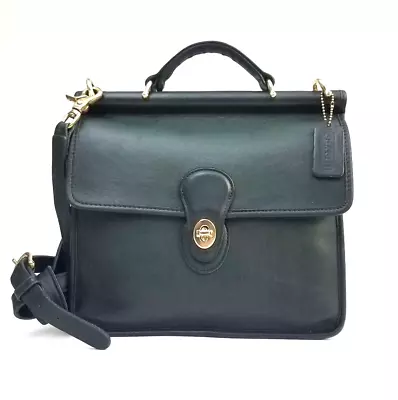 Vintage Coach Willis Emerald Green Crossbody Bag Satchel #9927 • $285