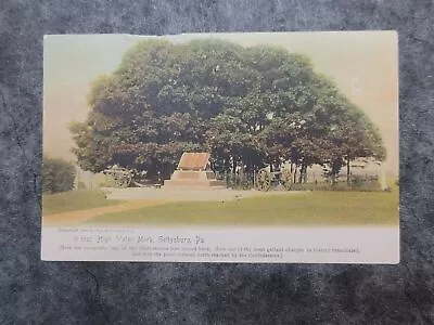 VTG 1904 Tinted Collotype Postcard High Water Mark Civil War Gettysburg PA • $6.99