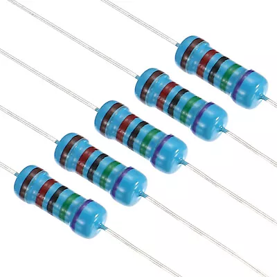 105pcs Metal Film Resistor Assortment Kit 10K Ohm To 91K Ohm 21 Value 1W 1% • $8.77