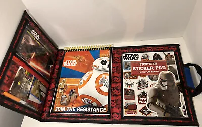 Bendon Star Wars Join The Resistance Trifold Activity Pad Storage Case BB-8 R2D • $15.95