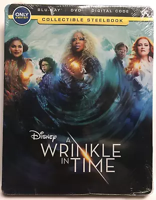 Disney's A Wrinkle In Time(Blu-ray/DVD/DigitalLimitedExclusiveSteelbook)NEW! • $16.97