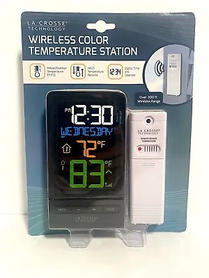 La Crosse Technology Wireless Color Temperature Station New/Sealed • $10