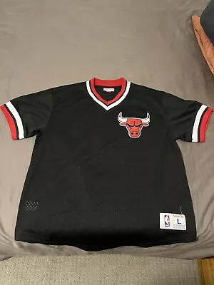 Mitchell And Ness Chicago Bulls Jersey (Black/Red) • $30