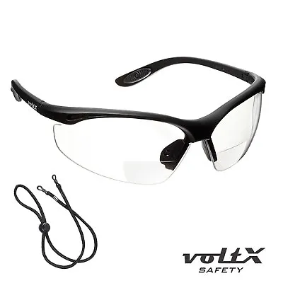 £14.99 • Buy VoltX CONSTRUCTOR BIFOCAL Reading Safety Glasses CE EN166F Clear UV Class 1