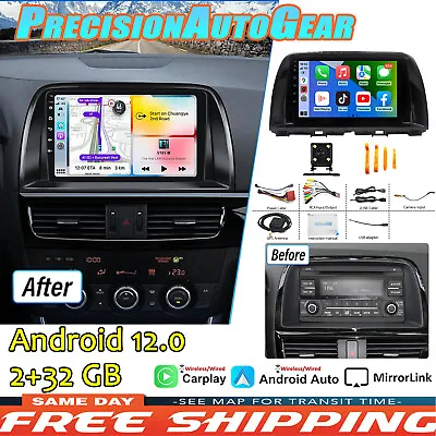 9  Car Stereo GPS Sat Nav Radio Android 12 Head Unit DSP For Mazda CX-5 2013-16 • $148.88