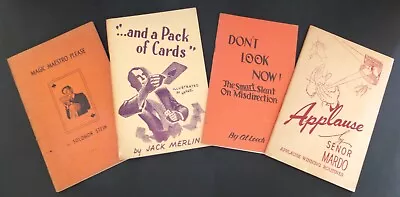 4 Vintage Books On Magic By Senor Mardo Al Leech Jack Merlin & Solomon Stein • $9.99