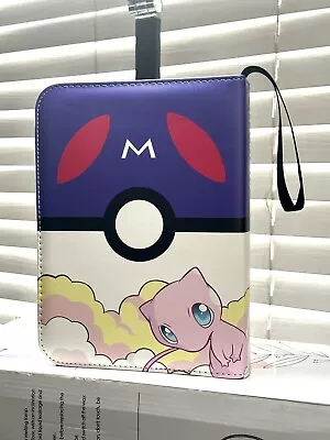 Card Binder For Pokemon Cards Holder Fits 400Cards W/ 50 Removable Sleeves TCG • $15.99