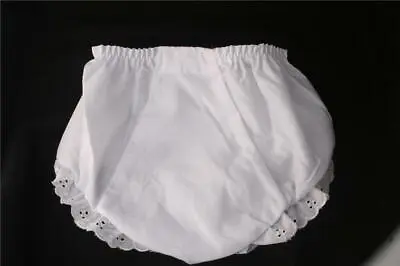 $8.99 • Buy White Eyelet Girl Diaper Cover Extra Cute!!  Many Sizes Newborn-4T