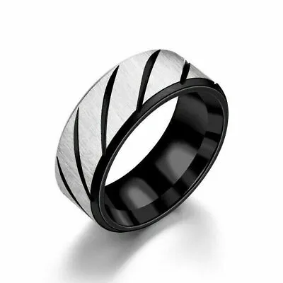 Fashion Men Wedding Band Silver Celtic Dragon Titanium Stainless Steel Rings NEW • $0.72