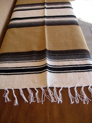 £30.28 • Buy Diamond Serape ONWDia-Tan New West Southwest Southwestern Mexican Blanket 