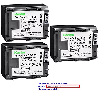 BP-808 CG-800 Battery For Canon FS10 FS11 FS20 FS21 FS22 FS31 FS40 FS100 FS200  • $18.99