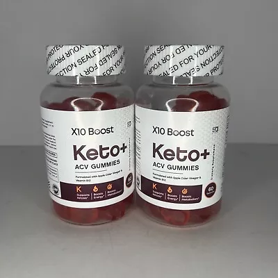 (2 Pack) X10 Boost Keto X10 Boost Keto ACV Weight Loss Gummies (120 Gummies) • $29.99