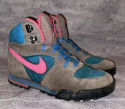 Vintage 80s 90s Nike “Caldera” High Top Hiking Boots Sneakers Shoes WMNS 8 • $76.35