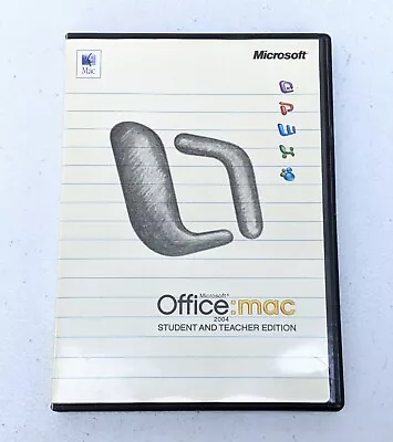 Microsoft Office Mac 2004 Student And Teacher Edition COMPLETE W/ 3 Product Key • $9.97