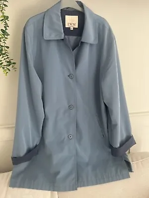Ewm Coat Size 20 Pale Blue Lightweight • £15.99