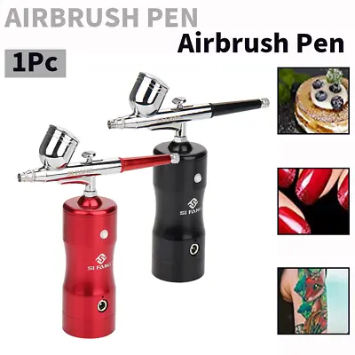 Portable Mini Airbrush Spray Gun 0.4mm Set F Nail Art Tattoo DIY Cake Paint Tool • $82.45