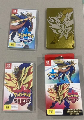 $150 • Buy Pokemon Sword And Shield Steelbook Edition. Games Sealed. Codes Unscratched