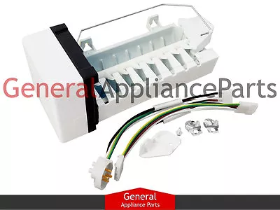 Fridge Icemaker W/Harness Fits Whirlpool Maytag Kenmore # W10190965 W10122506 • $57.45