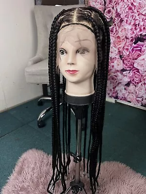 £80 • Buy Braided Wigs For Women, Knotless Braided Wig With Full Lace