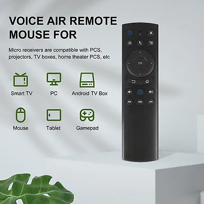 G20S Voice Remote Wireless Air Mouse Gyroscope Control USB Receiver For TV • $20.05