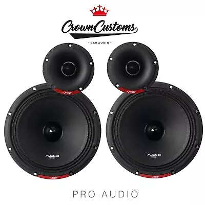 Vibe Slick 8  And 3.7  Tweeter Pack 1050 Watts Car Audio Pro Audio • $136.76