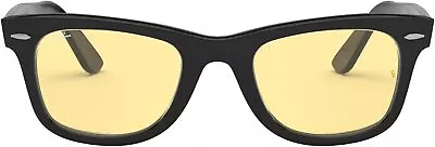 Ray-Ban Original Wayfarer Low Bridge Fit Sunglasses Black/Yellow • $277.02