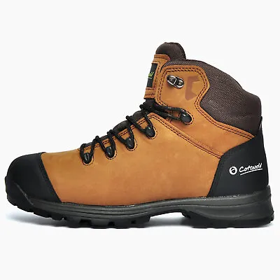 Cotswold Pro Longborough Mid Mens WATERPROOF Hiking Walking MEMORY FOAM Boots • £44.99