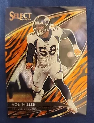2019 Panini Select Von Miller Field Level Tiger Stripe SSP #275 Denver Broncos  • $179.99