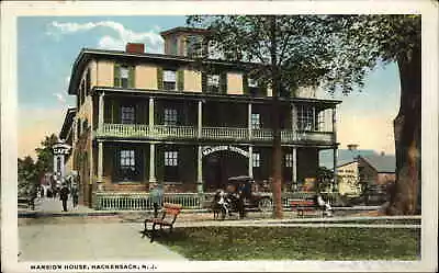 Hackensack New Jersey NJ Mansion House Vintage Postcard • $7.46