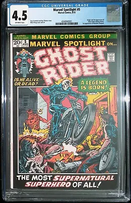 Marvel Spotlight #5 Vol 1 (1972) *1st Appearance Of Ghost Rider* - CGC 4.5 • $1100