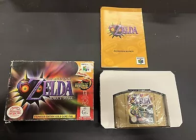 Boxed & Complete Zelda Majora’s Mask For N64 Nintendo Video Game Cartridge Aus • $285