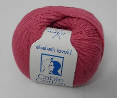 1 Skein Elsebeth Lavold 100% Cotton Cable  #05  Yarn • $4.35