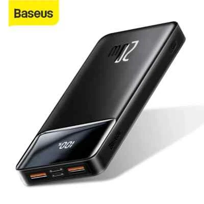 $32.99 • Buy Baseus Power Bank 10000mAh 30000mAh 15W 20W Fast Charging External Battery LED